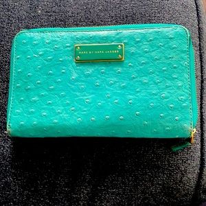 Marc by Marc Jacobs xtra large ostrich wallet